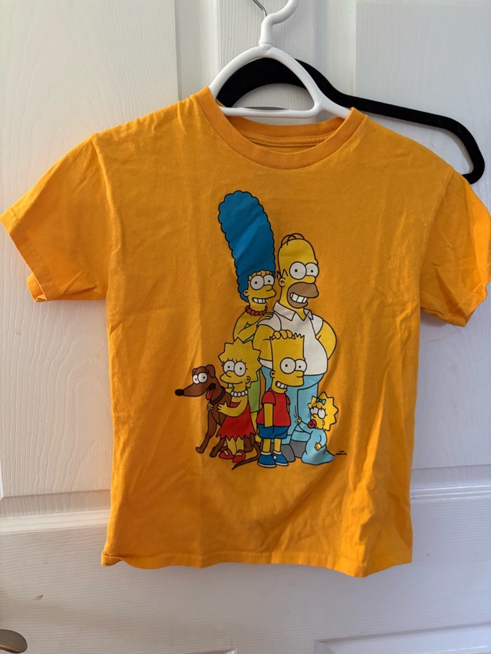 Yellow The Simpsons Family Graphic Kids Tee